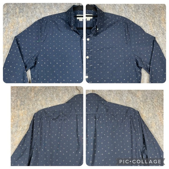 J Crew Secret Wash Organic Cotton Slim Stretch Button Down Work Casual Shirt  M - Picture 6 of 16